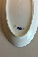 Royal Copenhagen Oval Serving Platter White Curved with serrated Gold edge (Pattern 387 / Josephine) Oval Serving Dish No 165