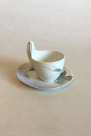 Royal Copenhagen Art Nouveau Stel 4 Højhankskop med underkop No 90/4, 1375/1052