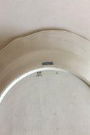 Royal Copenhagen Hvid Svejfet med takket guldkant (Stel 387 / Josephine) Ovalt serveringsfad No 1556