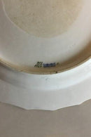 Royal Copenhagen Round Serving Platter White Curved with serrated Gold edge (Pattern 387 / Josephine) No 1564