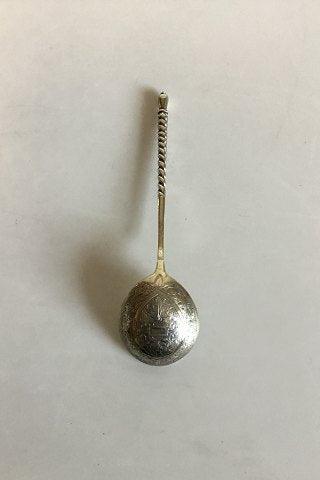 Russian silver spoon by Stepan Kuzimich Lewin, Moscow, 1875-1897.