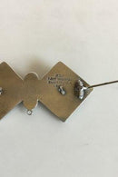 David Andersen Sølv Emalje Broche fra 1887, Christinia (Oslo) Norway