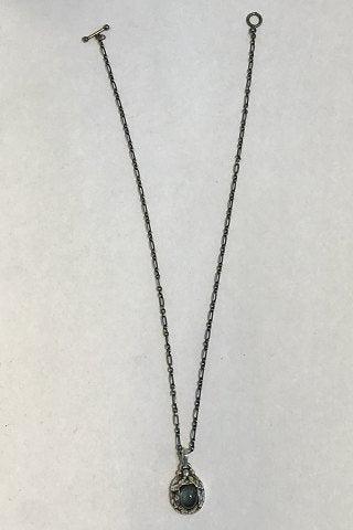 Georg Jensen 1997 Sterling Sølv Årsvedhæng med Labradorit Sten