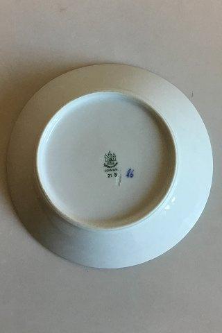 Bing & Grøndahl Blåmalet Musselmalet Rund Assiet No 21B