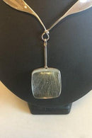 Georg Jensen Sterling Silber Torun-Halskette Nr. 160 mit Torun-Anhänger Nr. 132
