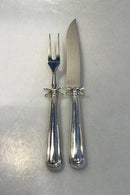 W&S Sørensen Dobbelriflet Sølv Forskærersæt