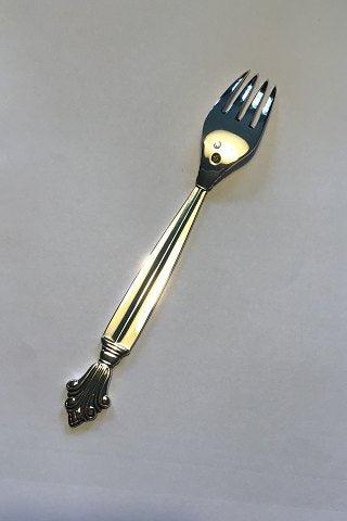 Georg Jensen Sølv Dronning Barnegaffel No 082