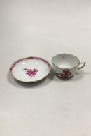 Herend Hungary Apponyi Purpur Kaffekop med underkop No 704