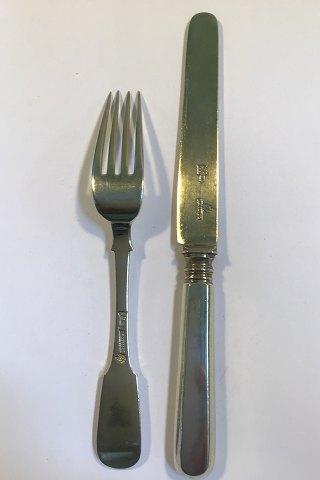 Pavel Fedorovich Sazikov, Rusland Sølv Bestiksæt (Kniv+Gaffel)(6 sæt/ 12 dele)