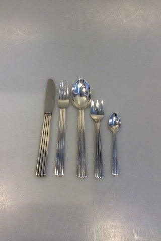 Georg Jensen Bernadotte Sterling Silber Lunch-Besteck-Set 60 Teile