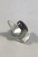 Carl Ove Frydensberg Sterling Sølv Ring Ametyst