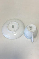 Bing & Grøndahl Fleur, Lyseblå Kaffekop med underkop No 305