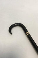 Antique Walking Cane with handle in horn and hardwood