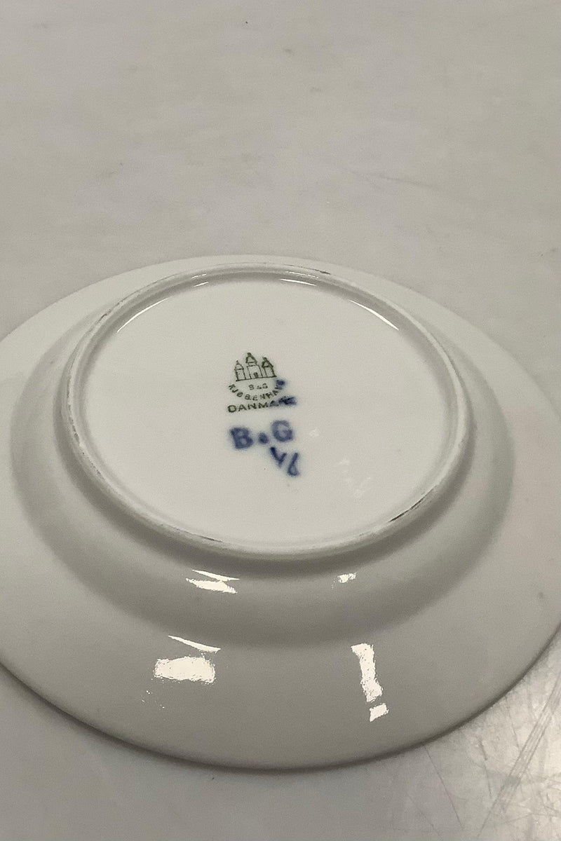 Bing和Grondahl蓝色/蓝色凹槽Riflet蛋糕盘