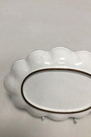 Ovale Schale aus chinesischem Kanton-Email.