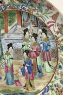 Kinesisk canton porcelæn (gold & green) tallerken.