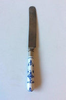 6 Royal Copenhagen Blue Fluted Plain. Dinner Knife with Porcelain Handle