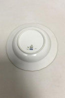 Royal Copenhagen Hvid Svejfet med takket guldkant (Stel 387 / Josephine) Dyb tallerken No 1615