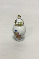 Herend Queen Victoria grøn Miniature vase med låg