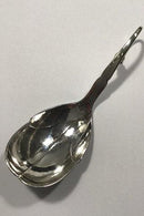 Georg Jensen Sterling Silber Ornamentaler Servierlöffel Nr. 21