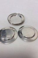 ジョージ ジェンセン スターリングシルバー ガラストレイ 6個セット No 428 D