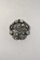 Georg Jensen Sterling Silver ブローチ No 159 オパール