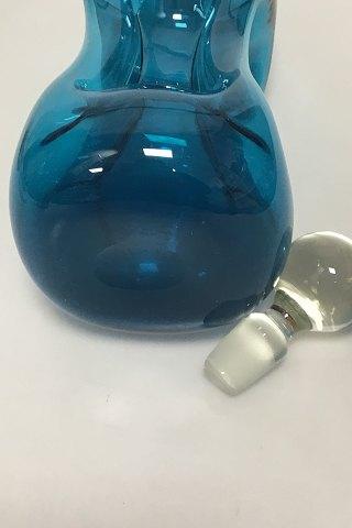 Holmegaard / Kastrup Glasværk Kluk Kluk Karaffel i Blåt Glas