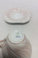 Royal Copenhagen Rosa Konkylie Kaffekop med Underkop No 14194