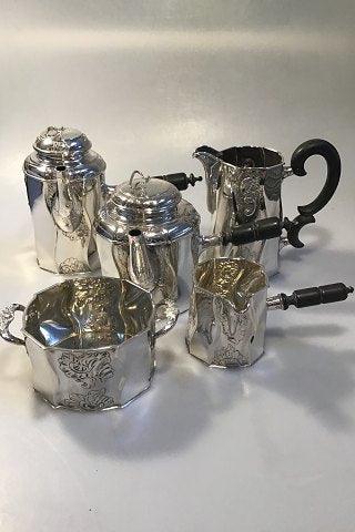 F. Hingelberg, L. Berth m.fl. Sølv Kaffeservice  (5)