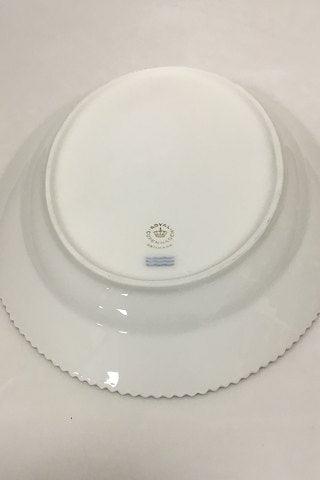 Royal Copenhagen Hvid Flora Danica Perle Ovalt Serveringsfad No 3516