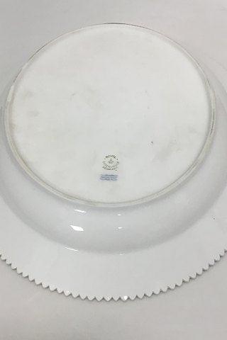 皇家哥本哈根白色弗洛拉丹妮卡珍珠椭圆形餐盘3517