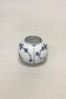 Royal Copenhagen Blaue geriffelte Umschlagvase Nr. 498