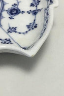Royal Copenhagen Blau geriffelt Hälfte Spitze Blatt geformt Kuchen Schüssel Nr. 548
