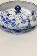 Royal Copenhagen Blauer geriffelter Aschenbecher Nr. 1001