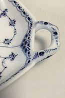 Royal Copenhagen Blau geriffelt Hälfte Spitze Blatt geformt Kuchen Schüssel Nr. 547