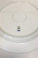Royal Copenhagen Hvid Flora Danica Perlestel Rundt fad No 3524
