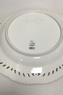 Royal Copenhagen Hvid Flora Danica / Perlestel Fad med gennembrudt kant No. 3574