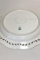 Royal Copenhagen Hvid Flora Danica Perlestel Stor Rundt Fad No 3528