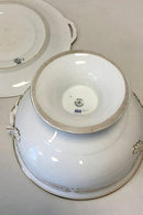 Royal Copenhagen Stel nr. 117 Art Nouveau med gulddekoration Terrin mad underfad