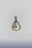 Lund (B.H) 14ct黄金珍珠吊坠