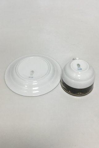 Royal Copenhagen Magnolia, Black Coffee Cup and Saucer 072/073