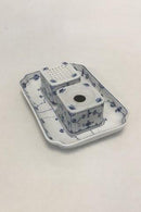 Frühes Royal Copenhagen Blue Fluted Antique Inkpot bestehend aus Tablett und Behälter für Tinte und Sand