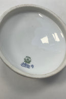 Royal Copenhagen Musselmalet Riflet Låg med sommerfugl