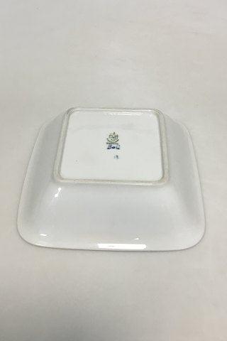 Bing & Grøndahl Jubilæumsstel / Blå Nellike Firkantet skål