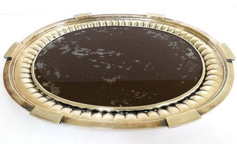 Georg Jensen Sterling Sølv Pyramide Spejl Plateau Harald Nielsen