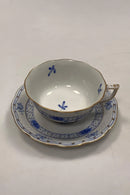 Herend Ungarn Thekop med underkop i Blå overglasur