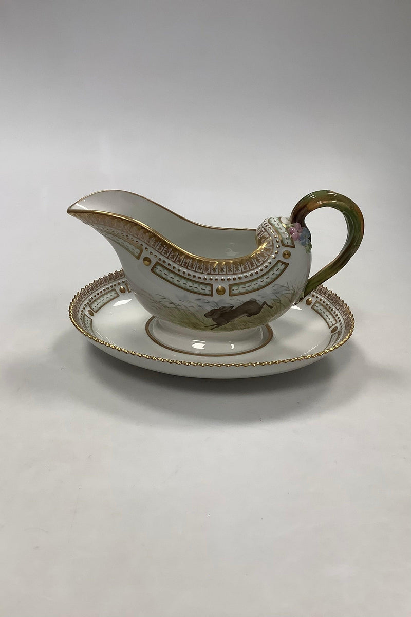 Royal Copenhagen Flora Danica Jagt Saucekande med fast Underskål