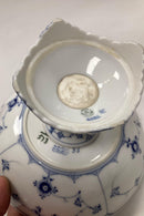 Royal Copenhagen Musselmalet Halbspitzenschale auf hohem Fuß Nr. 513