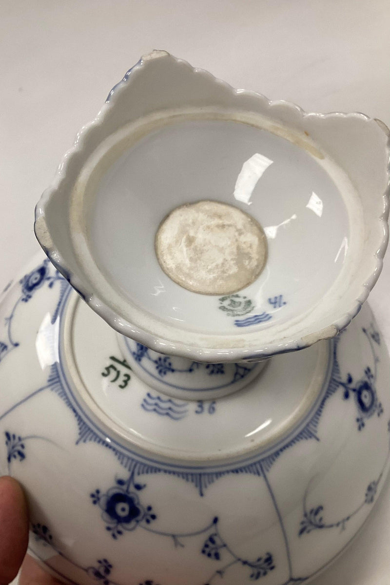 ロイヤルコペンハーゲン ブルーフルーテッドハーフレースボウル No.513