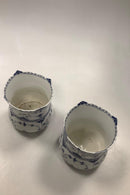Pair Royal Copenhagen Musselmalet Halvblonde Sellerikrukker / vases No 627